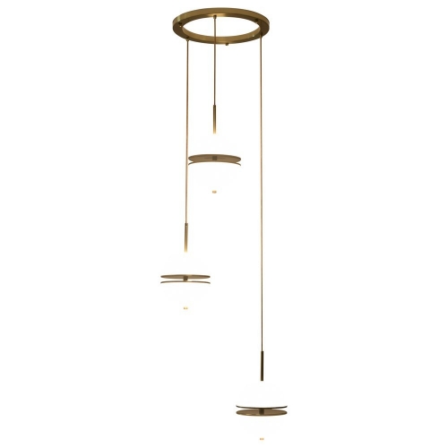 Lampa wisząca SFERA-3 LED złota 50 cm