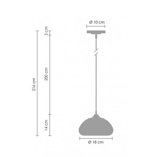 Lampa wisząca VICTORY GLOW S złota 17 cm