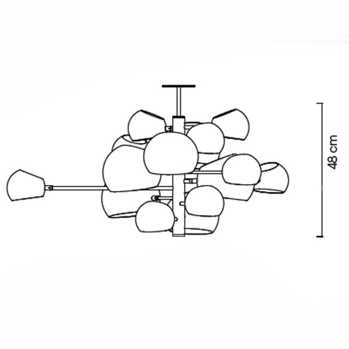 Lampa wisząca ASTRONOMY-15 czarna