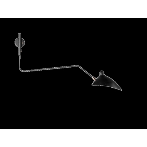 Lampa ścienna CRANE-1W czarna 99 cm