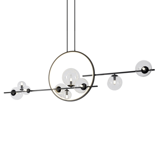 Lampa wisząca ORION DOUBLE czarna 145 cm