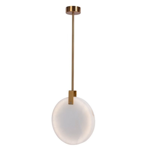 Lampa wisząca MARBLE LED marmurowo złota 30 cm