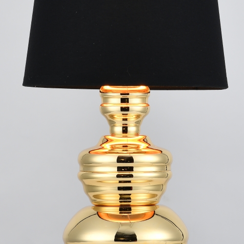 Lampa stołowa QUEEN złoto czarna 18 cm