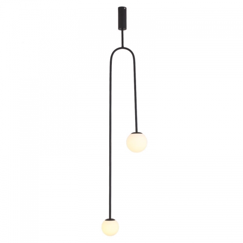 Lampa wisząca LOOP czarna 123 cm