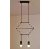 Lampa wisząca LINEA-2 czarna 35 cm