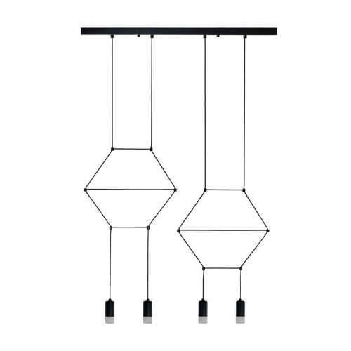 Lampa wisząca LINEA-4 LONG czarna 70 cm