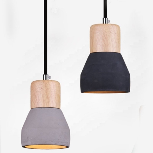 Lampa wisząca CONCRETE czarny beton 12 cm