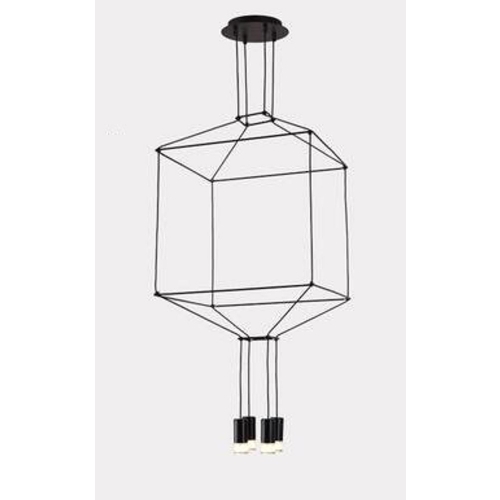 Lampa wisząca LINEA-4 czarna 45 cm