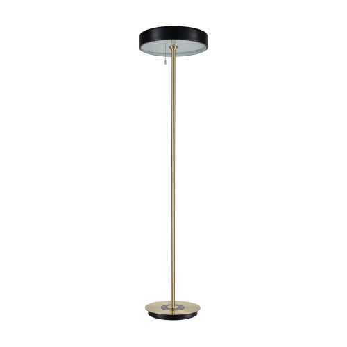 Lampa podłogowa ARTDECO czarno - złota 162 cm