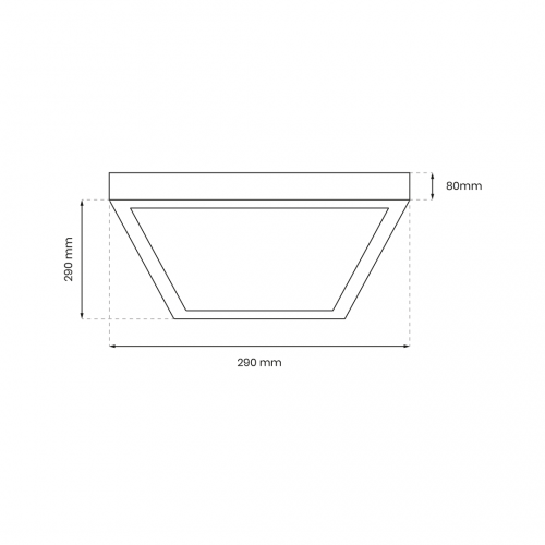 Lampa Sufitowa Casilla 12W LED 4000K