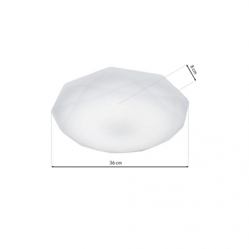 Plafon HEX 16W LED Ø360 mm