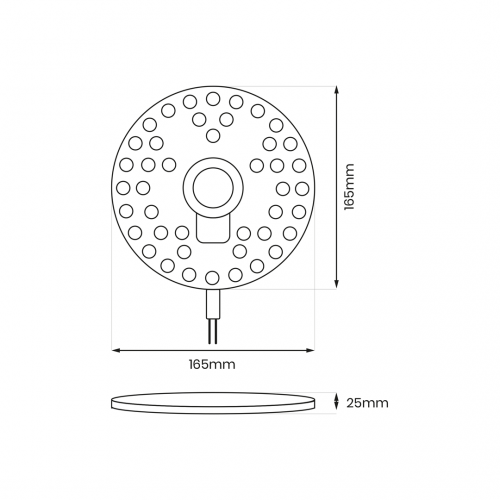 Moduł Led FIX 20W 3000K Fi160