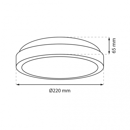 PLAFON LED 18W 3000K ZŁOTY IP65