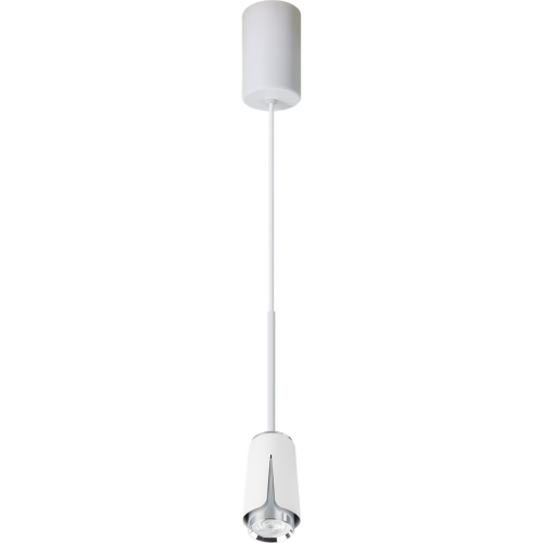 FLOWER WHITE CHROME LAMPA WISZĄCA 1xGU10