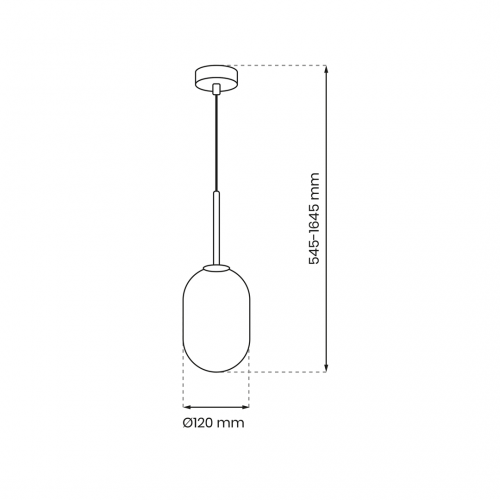 Lampa wisząca ALIAS GOLD 1xE14 fi 120