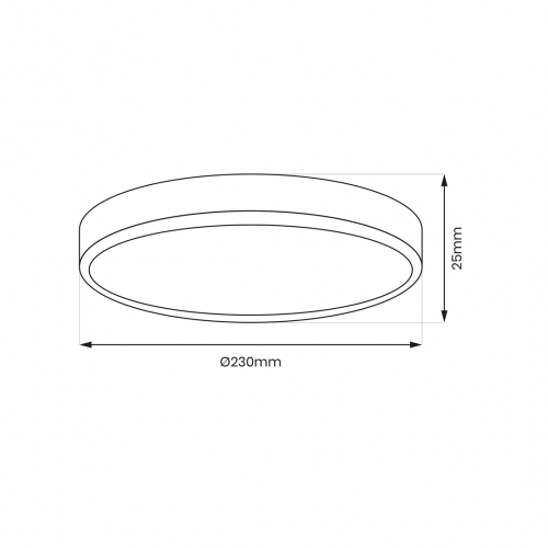 Plafon MAQ 18W 3CCT Czarny