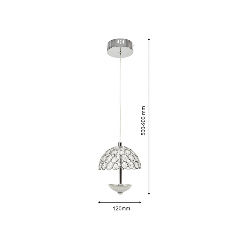 LAMPA WISZĄCA VENUS 1x5W LED