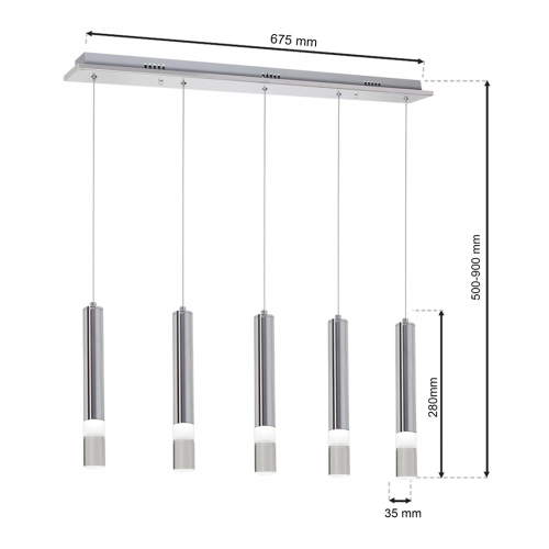 LAMPA WISZĄCA ICE 25W LED