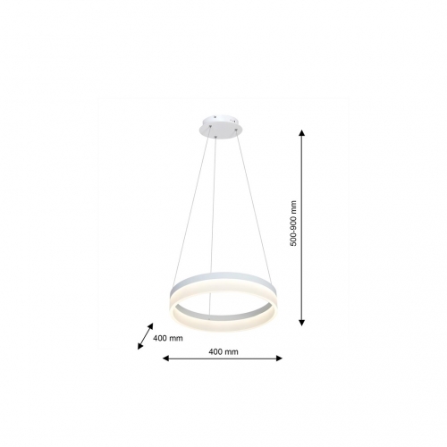 LAMPA WISZĄCA RING 24W LED