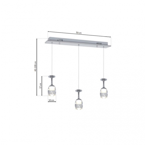 LAMPA WISZĄCA COPPA  3x5W LED