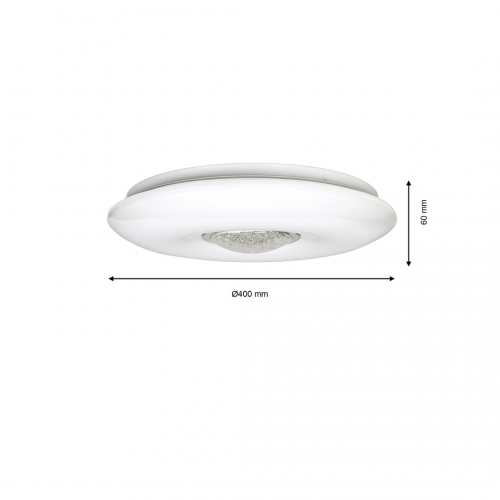 Plafon VELA 24W LED Ø400 mm Ściemnialny+ Pilot