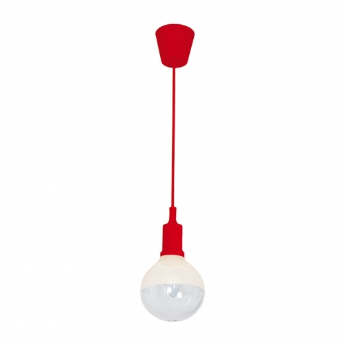 LAMPA WISZĄCA BUBBLE RED 5W E14 LED CZERWONA