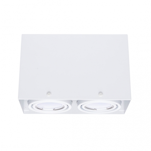 LAMPA SUFITOWA BLOCCO BIAŁA 2x7W GU10 LED