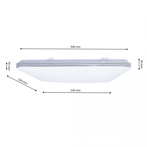 Plafon PALERMO 72W LED Ściemnialny+ Pilot