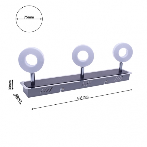 Lampa sufitowa SOLE 15W LED