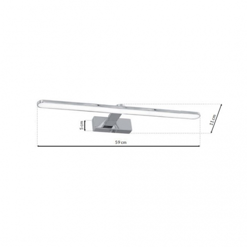 Kinkiet SPLASH CHROME 60cm 12W LED