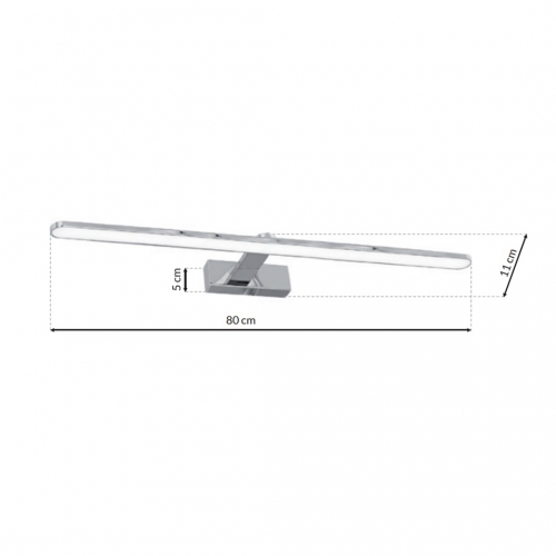 Kinkiet SPLASH CHROME 80cm 16W LED