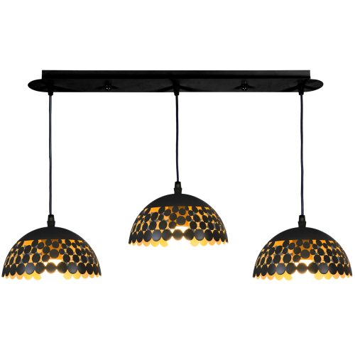 Lampa wisząca LISA BLACK 3xE27