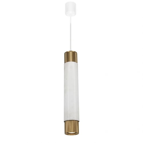 Lampa wisząca MARBLE WHITE/GOLD 1xGU10