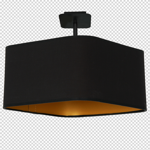 Lampa podsufitowa NAPOLI BLACK/GOLD 1xE27