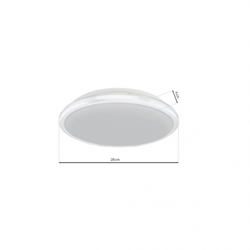 Plafon TERMA WHITE 18W LED IP44 Ø280 mm