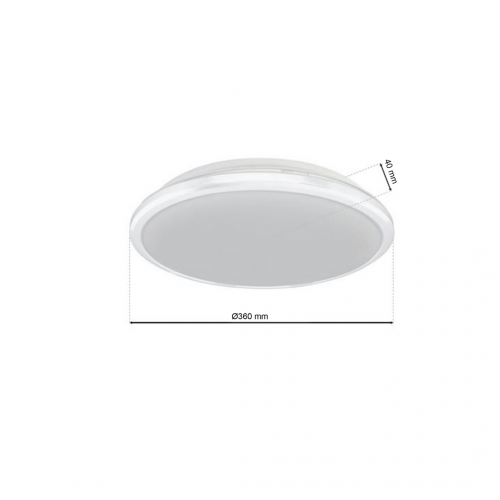 Plafon TERMA WHITE 24W LED IP44 Ø360 mm