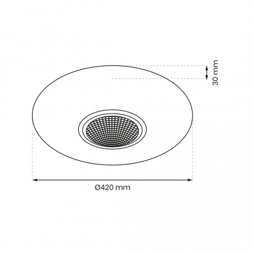 Plafon VELA SMART Ø420 mm 24W LED RGB