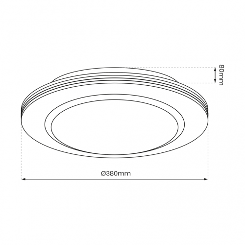 Plafon KELLY 24W LED Ø380 mm