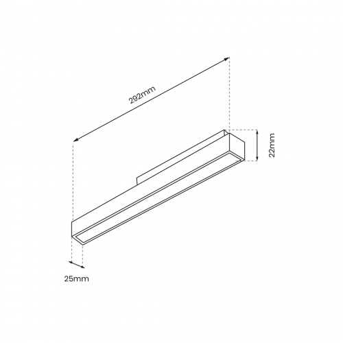 MAGNETIC TRACK 14W LED 4000K