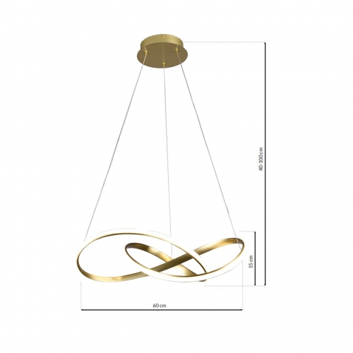 LAMPA WISZĄCA CAPPIO GOLD 36W LED