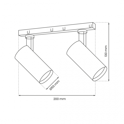 MAGNETIC TRACK 2x10W LED 4000K