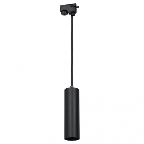 Pipe Track Pendant Light Black 1xGU10