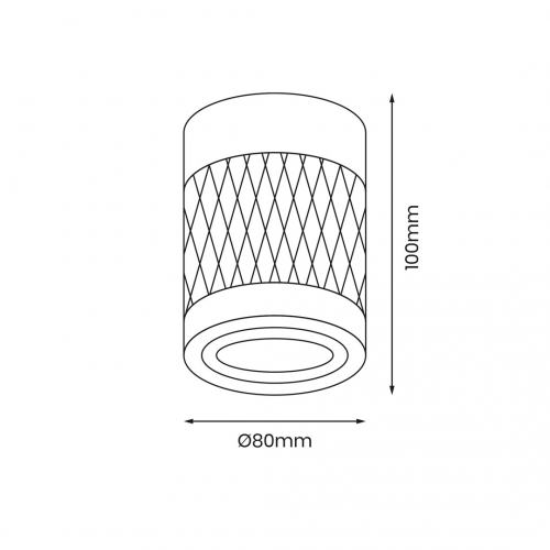 Bima Arte Round White 1xGU10