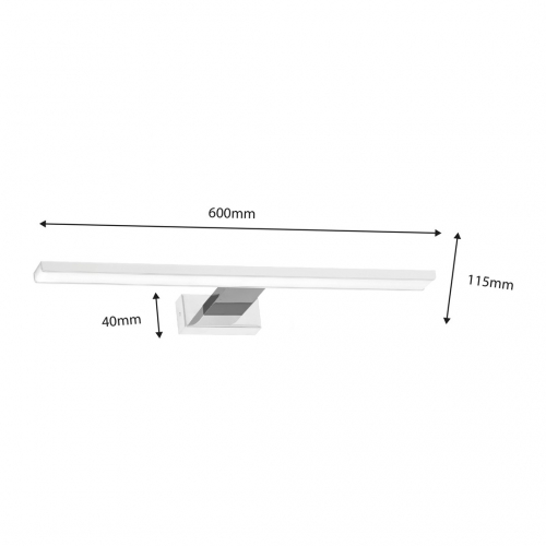 Kinkiet SHINE WHITE/CHROME 60cm 13,8W LED