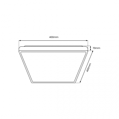 Plafon QUADRO WHITE 38W