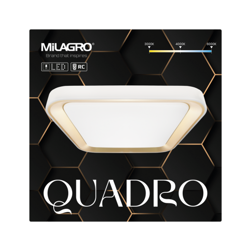 Plafon QUADRO GOLD 66W