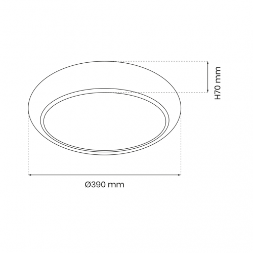 Plafon GEA GOLD 36W LED Ø390 mm