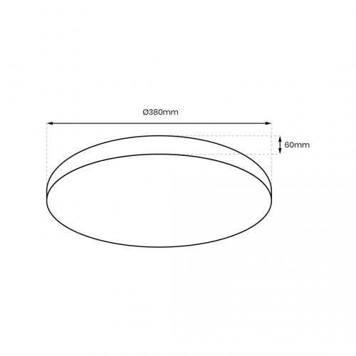 Plafon ALLISTER 36W LED + pilot