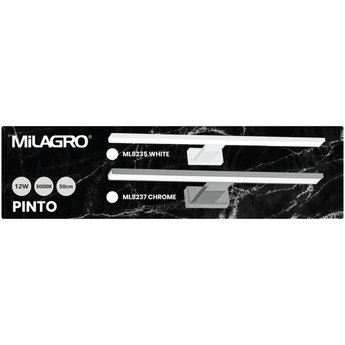 Kinkiet PINTO WHITE 12W LED 50cm