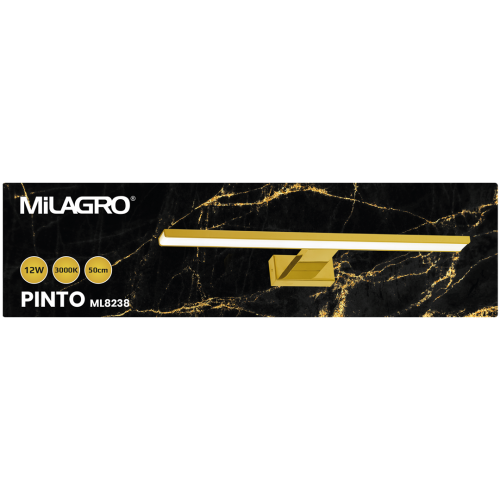 Kinkiet PINTO GOLD 12W LED 50cm